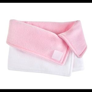 Kids reversible fleece face warmer w jacket strap